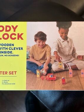 Wooden Cody Car Playset - Red